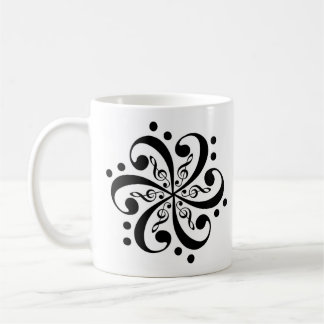 Bass_Clef_Flower_Tattoo_by_ChuckDraws, Bass_Cle... Coffee Mug