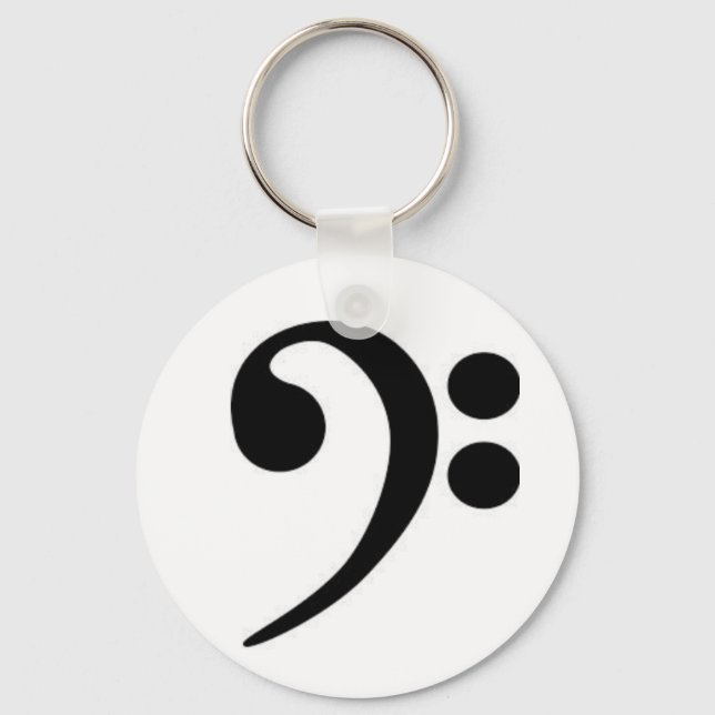 Bass Clef Key Ring (Front)