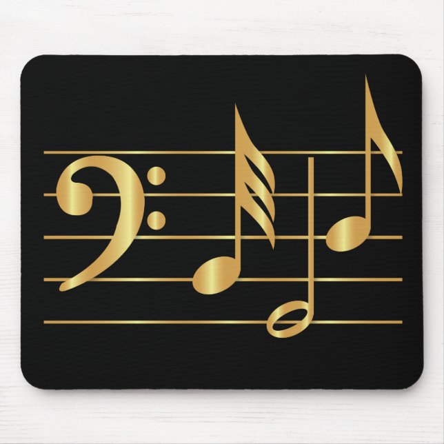 Bass clef mouse pad (Front)