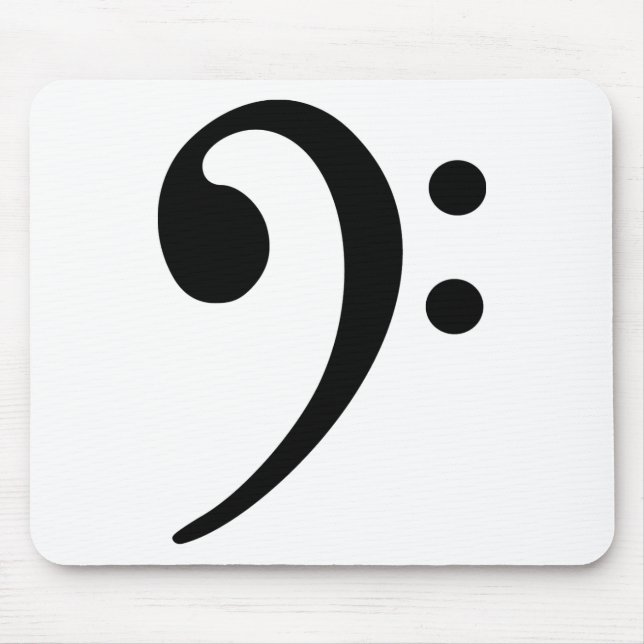 Bass clef mouse pad (Front)
