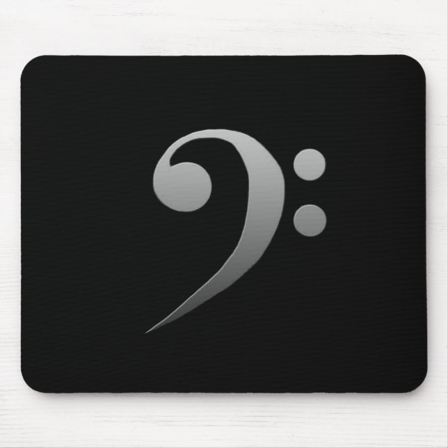 bass clef mouse pad (Front)
