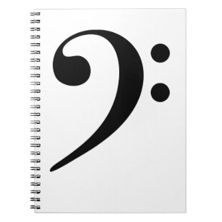 Bass Clef Music Notebook