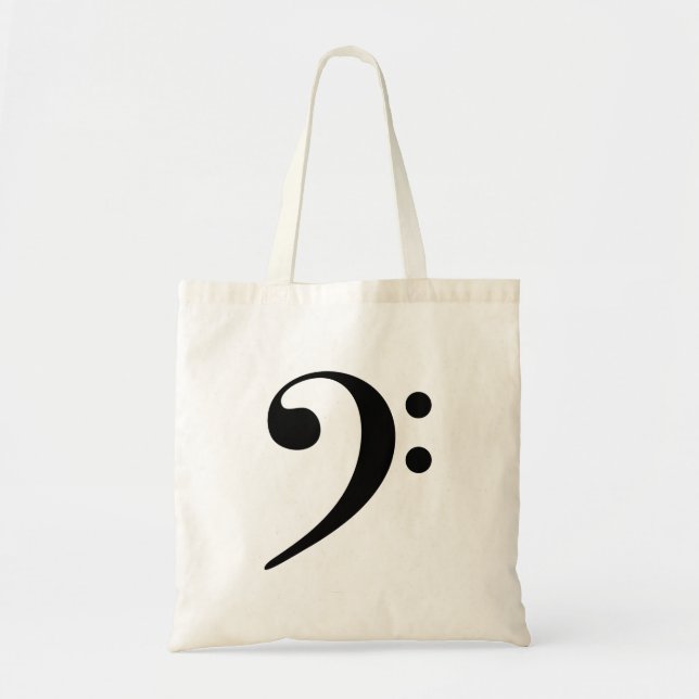 Bass Clef Music  Tote Bag (Front)