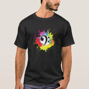 Bass Clef Musician Bassist Guitarist Guitar Player T-Shirt