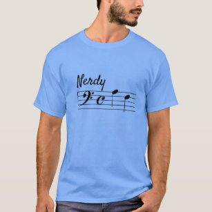 Bass clef Nerdy AF T-Shirt