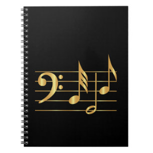 Bass clef notebook