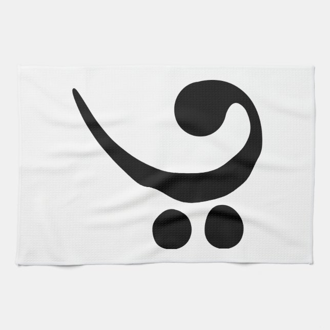 Bass Clef Tea Towel (Horizontal)