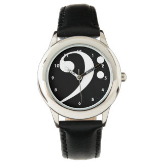 Bass Clef Watch by Leslie Harlow