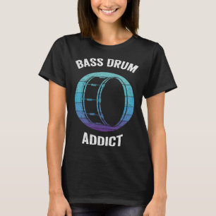 Bass Drum Addict Vintage Kick Drums T-Shirt