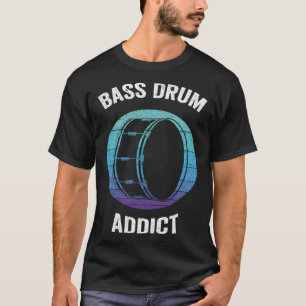 Bass Drum Addict Vintage Kick Drums T-Shirt