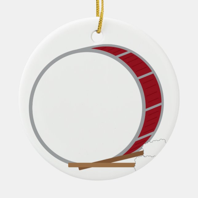 Bass Drum Ceramic Ornament (Front)