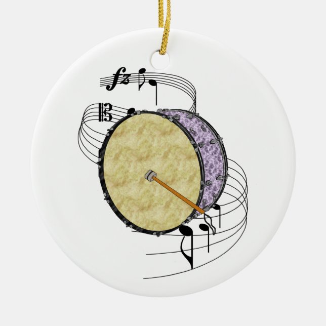 Bass Drum Ornament (Front)