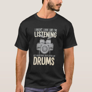 Bass Drum Set Cool Drummer Kit 25 T-Shirt
