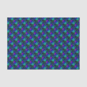 Bass Drum Shades of Blue Pattern Tissue Paper