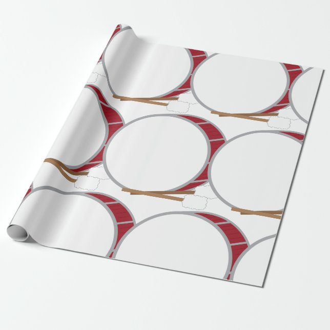 Bass Drum Wrapping Paper (Unrolled)