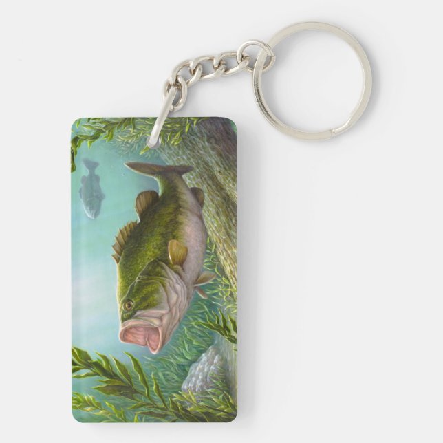 Bass Fish Key Ring (Back)