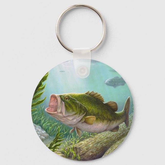 Bass Fish Key Ring (Front)