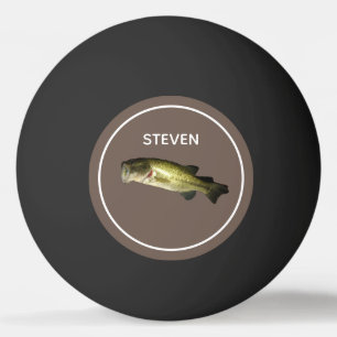 Bass Fish Outdoor Hobby Mens Personalized Ping Pong Ball