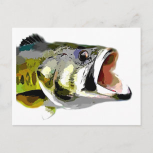 Bass Fish Postcard