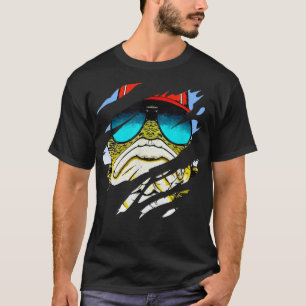 Bass Fish Scratch Love Fishing T-Shirt
