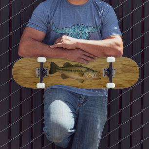 Bass fish skateboard