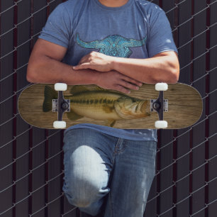 Bass fish skateboard