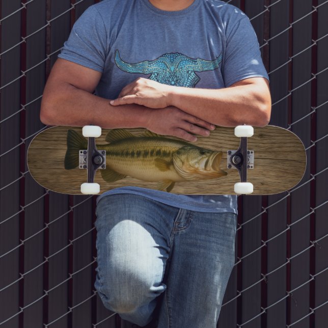 Bass fish skateboard (Outdoor 3)