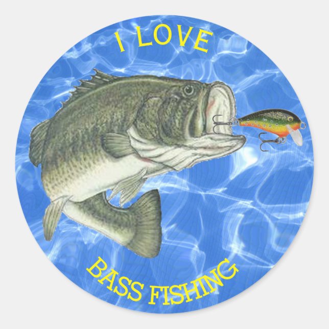 Bass Fisherman's Custom Sticker (Front)