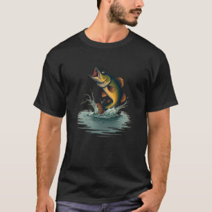Bass Fishing Adventure Vintage T-Shirt