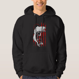 Bass Fishing Betsy Ross Early American Flag For Fi Hoodie