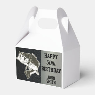 Bass Fishing Birthday Name Sports Hobby Fish Favour Box