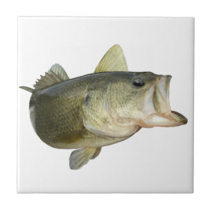 Bass Fishing Ceramic Tile