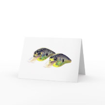 Bass Fishing Crankbait Greeting Card