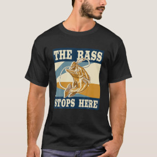 Bass Fishing Fish Reel Fishing Fishermen T-Shirt