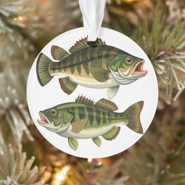 Bass Fishing Fishermen and Fisherwomen Ornament (Tree)