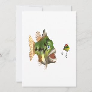 Bass Fishing Invitation