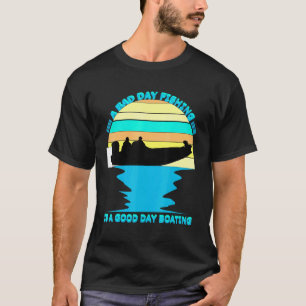 Bass Fishing Large Mouth Sport Fish And Boat Fun T-Shirt