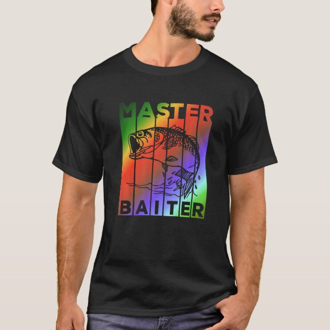 Bass Fishing  Master Baiter T-Shirt (Front)