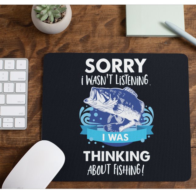 Bass Fishing Quotes for Anglers Fisherman Sports Mouse Pad (Creator Uploaded)