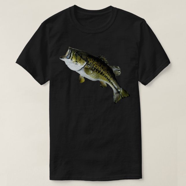 Bass Fishing Real Largemouth Bass Fish High Qualit T-Shirt (Design Front)