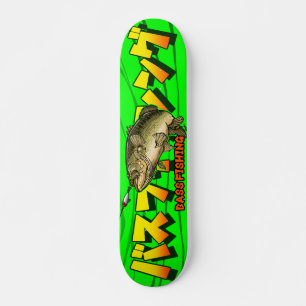BASS FISHING SKATEBOARD