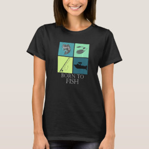 Bass Fishing Trip At The Lake Fishermen Dad Born T T-Shirt
