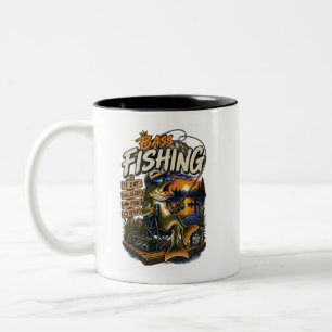 Bass Fishing Vintage Angler Mug