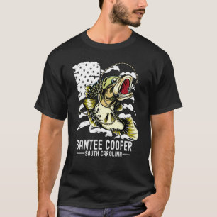 Bass Game Fishing Sports Fisherman San Cooper Sc T-Shirt