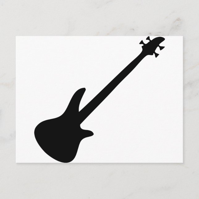 bass guitar bassist postcard (Front)
