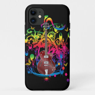Bass Guitar Colour splash iPhone 11 Case