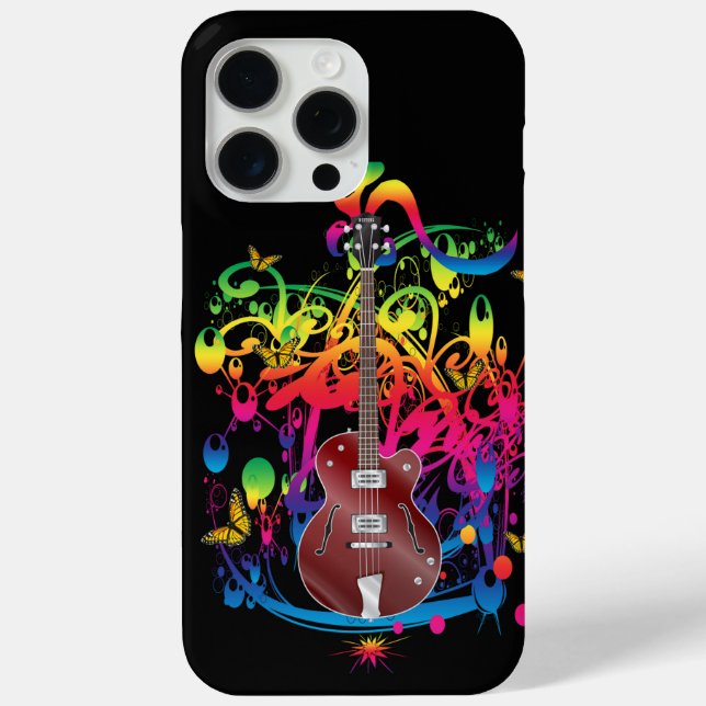 Bass Guitar Colour splash Case-Mate iPhone Case (Back)