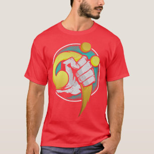 Bass Guitar Instrument Hero Bass Clef for Bassist8 T-Shirt