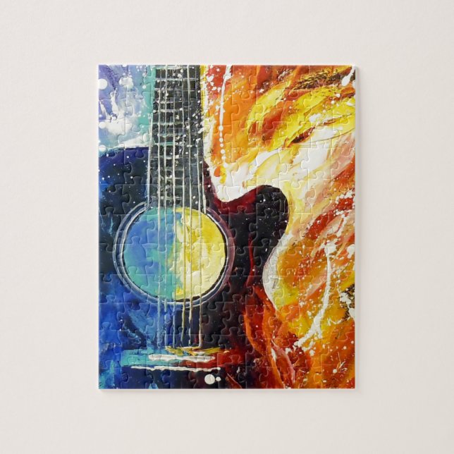 Bass guitar jigsaw puzzle (Vertical)