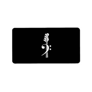 Bass Guitar Player- Bass Guitar Musician Label